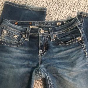 Girls size 14 bootcut miss me jeans